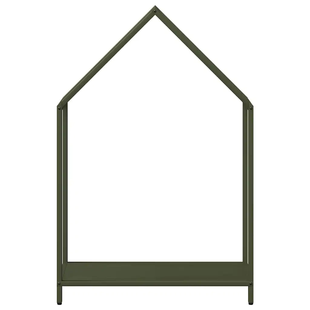 Rastrelliera per Legna da Ardere-Portalegna Verde Oliva 60x25x90 cm