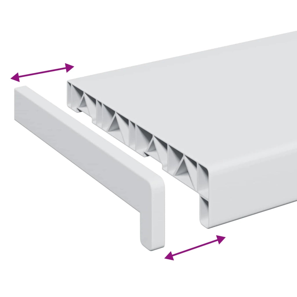 Soglia della Finestra Bianco 80 x 20 x 4,5 cm PVC CFW2589874