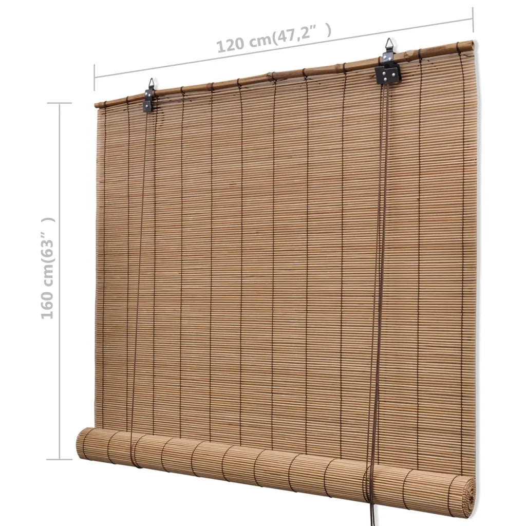 Tapparella Avvolgibile in BambÃ¹ Marrone 120 x 160 cm cod mxl 53752