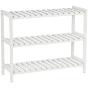 Scarpiera a 3 Ripiani per Ingresso ¨C zephmum ¨C Bianco 70x26x57.5 cm