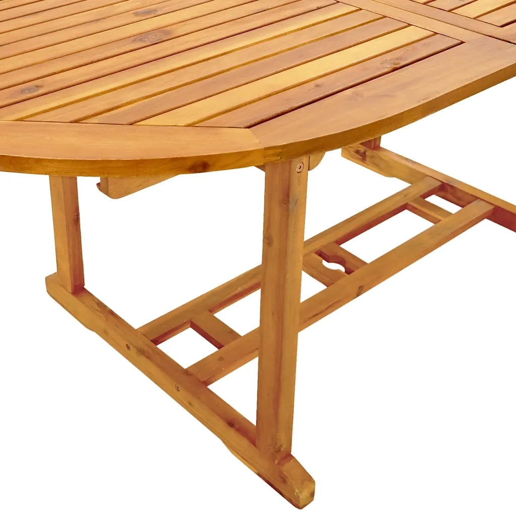 Set Pranzo da Giardino 9pz Legno Massello di Acacia e Textilene 3279277
