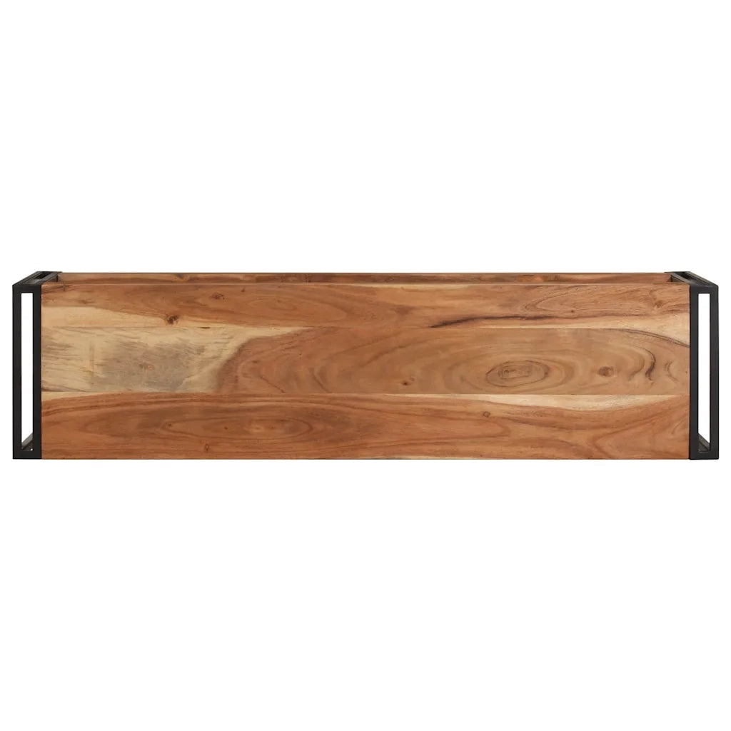 Mobile Porta TV 120x30x40 cm in Legno Massello di Acacia cod mxl 33841