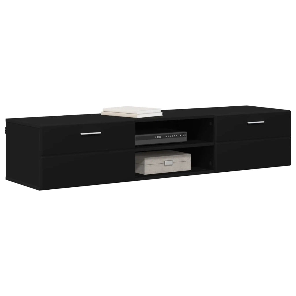Armadio in Legno Nero 150 x 39 x 30 cm Legno multistrato
