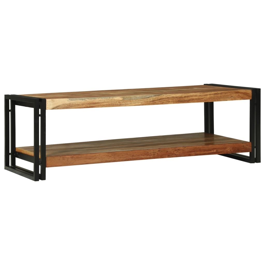 Tavolino da caffÃ¨ 120x50x38 cm in legno massello di acacia