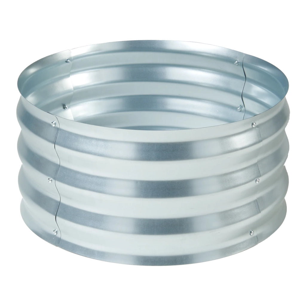 Fioriera rialzata Andrano acciaio zincato 61 x 31 cm argento 03_0009507