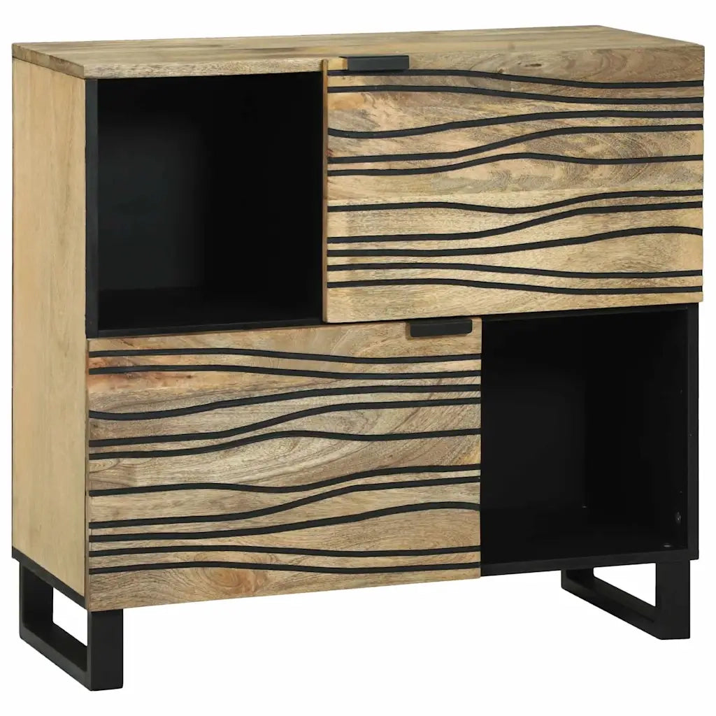Credenza | Madia | Buffet da pranzo | Armadio da pranzo Marrone 80 x 33 x 75 cm legno massello di mango