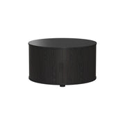 Vicco tavolino soggiorno Nero 80 x 80 cm con porta scorrevole