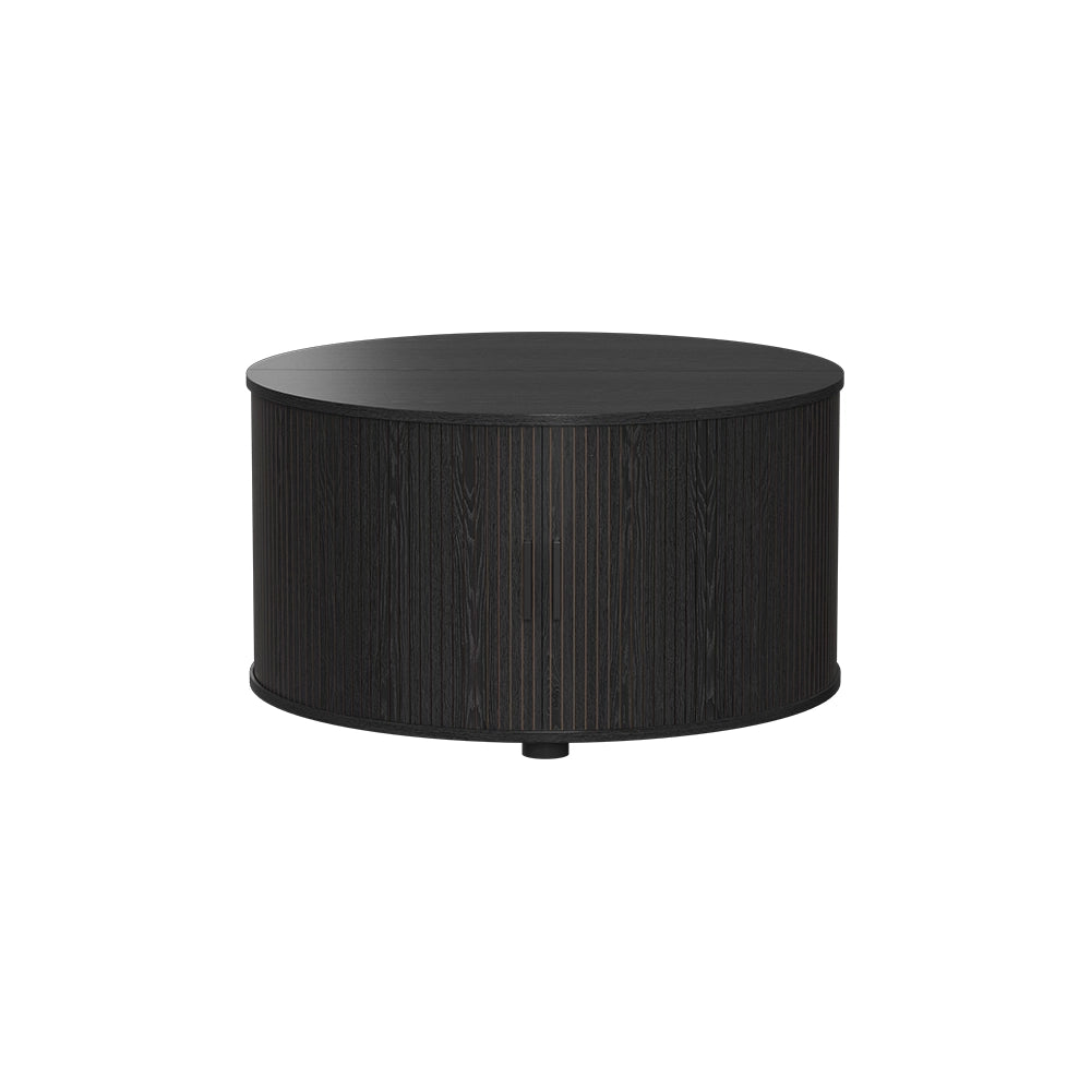 Vicco tavolino soggiorno Nero 80 x 80 cm con porta scorrevole
