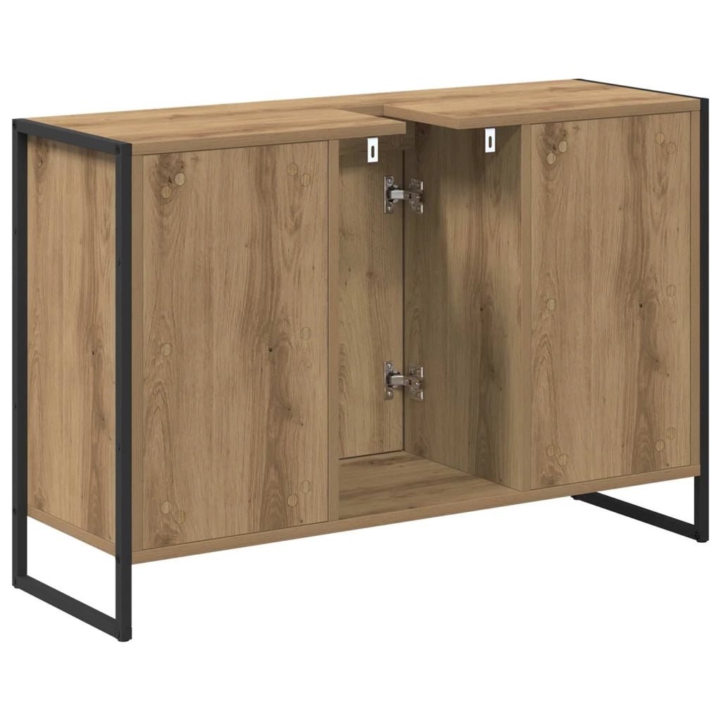 Mobile da Bagno con porta Rovere Artigianale 90 x 30 x 60 cm