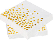 Serviette con Foglia d'Oro 30 pezzi - serviette in carta - foglia dorata - decorazione per festa - compleanno matrimonio - 33x33cm serviette in carta