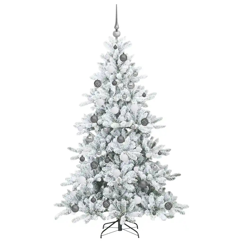 Albero di Natale Artificiale con Rami Pieghevoli Bianco 180 cm 3397717