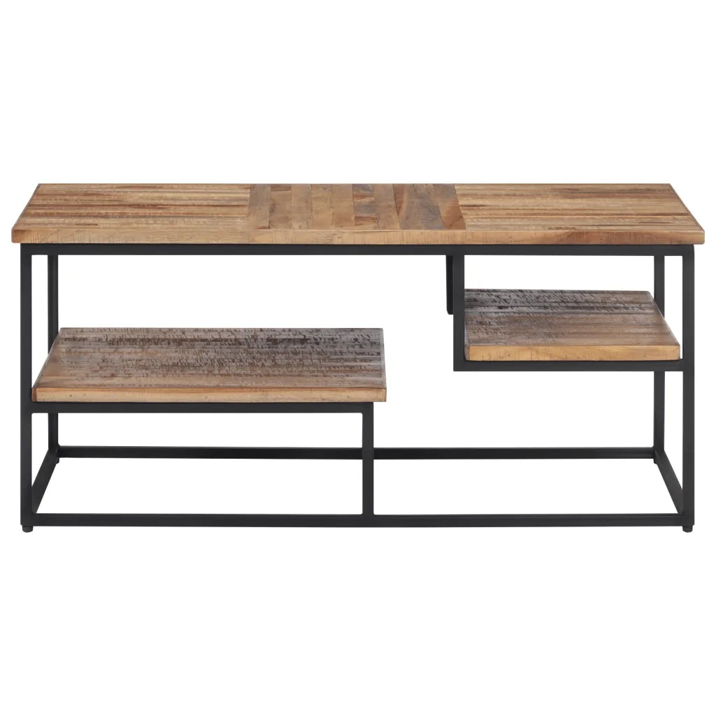 Tavolino da Salotto-Tavolino da soggiorno-Tavolo 90x50x39cm Massello Teak di Recupero