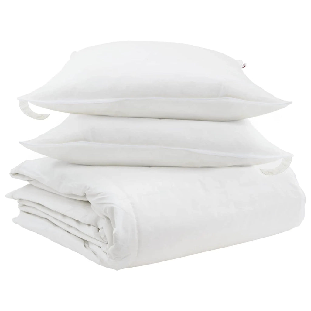 Set di Piumoni con cuscino 3 pcs Bianco Piuma d'anatra 3377010