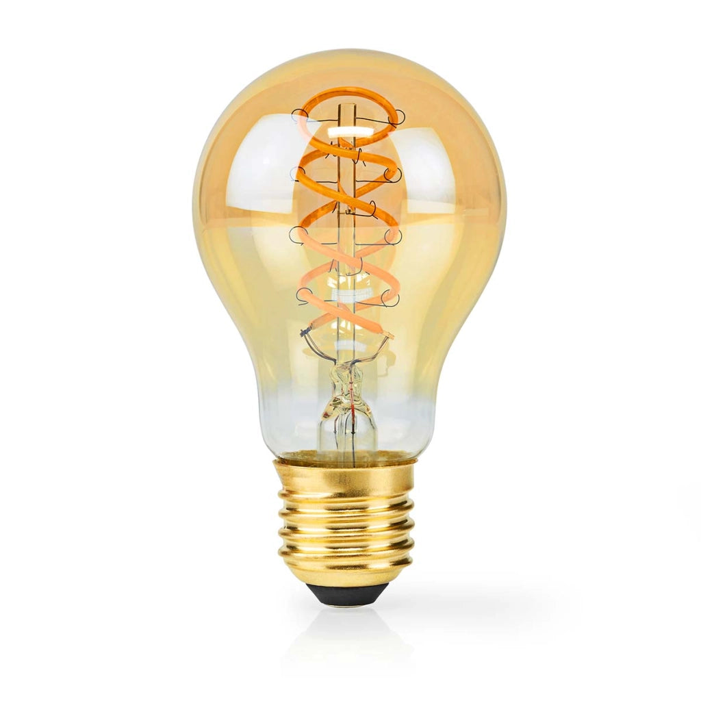 Lampadina a filamento LED E27 A60 3,8W 250lm 2100K Dimmerabile Vintage Dorato Nedis