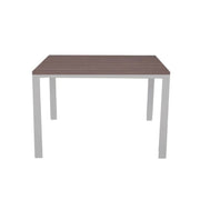 Tavolo rettangolare 120x80 struttura bianca e piano larice grigio Monster