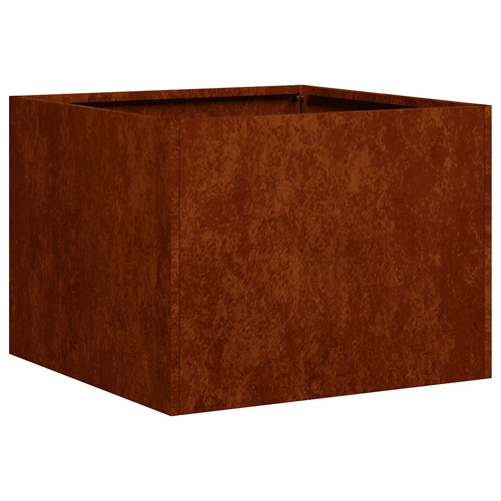 Fioriera Arrugginita 40x40x30 cm in Acciaio Corten 860800