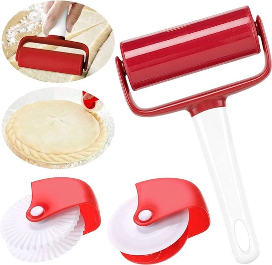 Accessori per la preparazione di diverse belle croste di torta o pasta per ravioli, accessori per la preparazione di pizza, 3 pezzi, decoratore di bordi, taglia impasto, accessori per la cottura