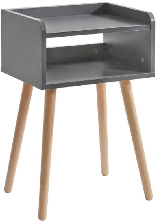 Cassettiere notturna - multifunzionale e stile - 1 pezzo - MDF e legno di betulla