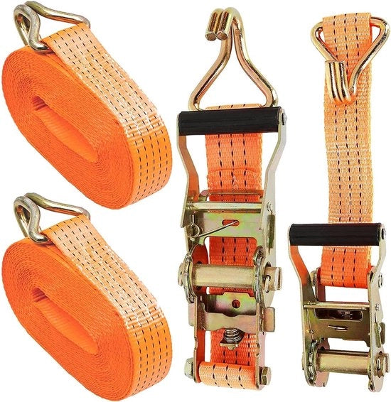 Cinture di trazione per autocarri, auto e motocicli, 3000 kg, 6 m, con gancio, cinture di trazione con gancio, pesanti 3 tonne, colore arancione