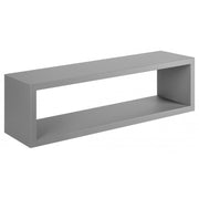 Mensola da Muro Regolo, Pensile Bagno, Mensola da Parete, Scaffale da Parete, 60x17 p15.5 cm, Grigio Sasso - Made in Italy