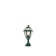 Paletto H60Cm Esterno Contemporaneo Elegance Alluminio E Vetro Grigio 1 Luce E27