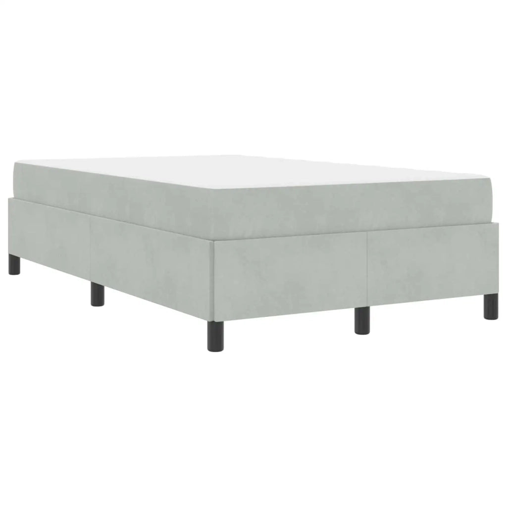 Struttura del letto Grigio chiaro 120 x 200 cm Tessuto