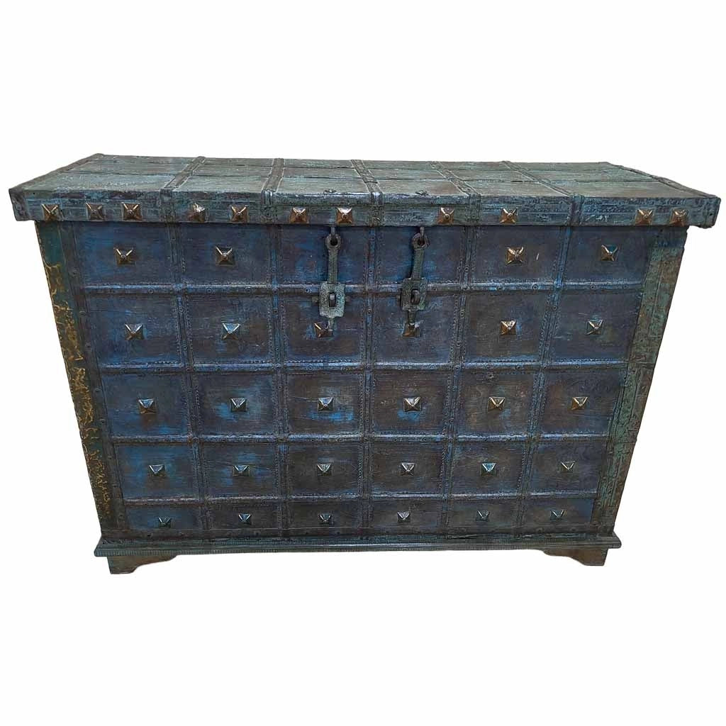 Baule in legno fatta a mano 136x48x91h cm
