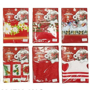 Trade Shop - Tovaglia Natalizia Antimacchia No Stiro Impermeabile Varie Fantasie 18 Posti -