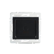 Tappo copripresa LOGI incasso nero opaco Kanlux 33575