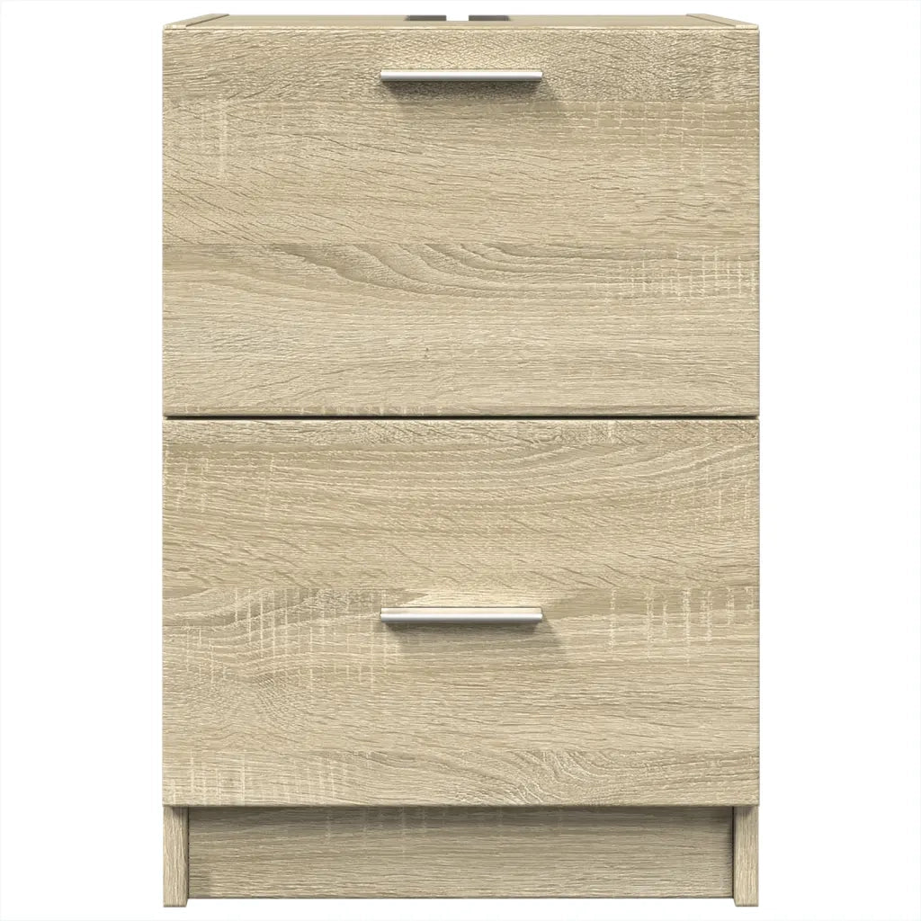 Mobile Sottolavabo Rovere Sonoma 63x30x54 cm in Truciolare 848103