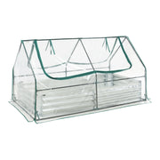 Fioriera rialzata con pellicola per serra 186 x 96 x 98 cm trasparente 03_0009510