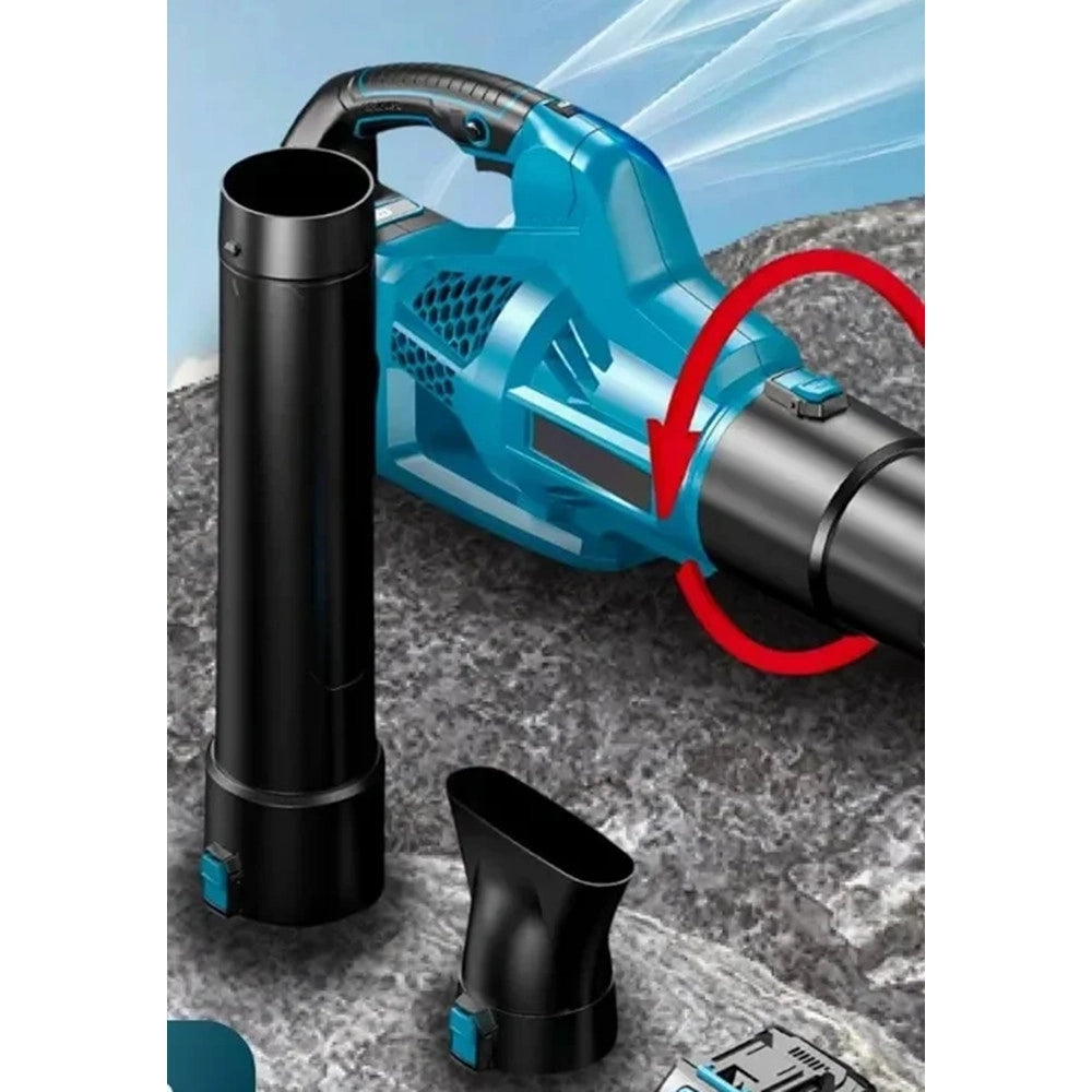 Trade Shop - Soffiatore Da Giardino Senza Fili A Batteria Nl-5843 Per Rimozione Foglie Neve Detriti -