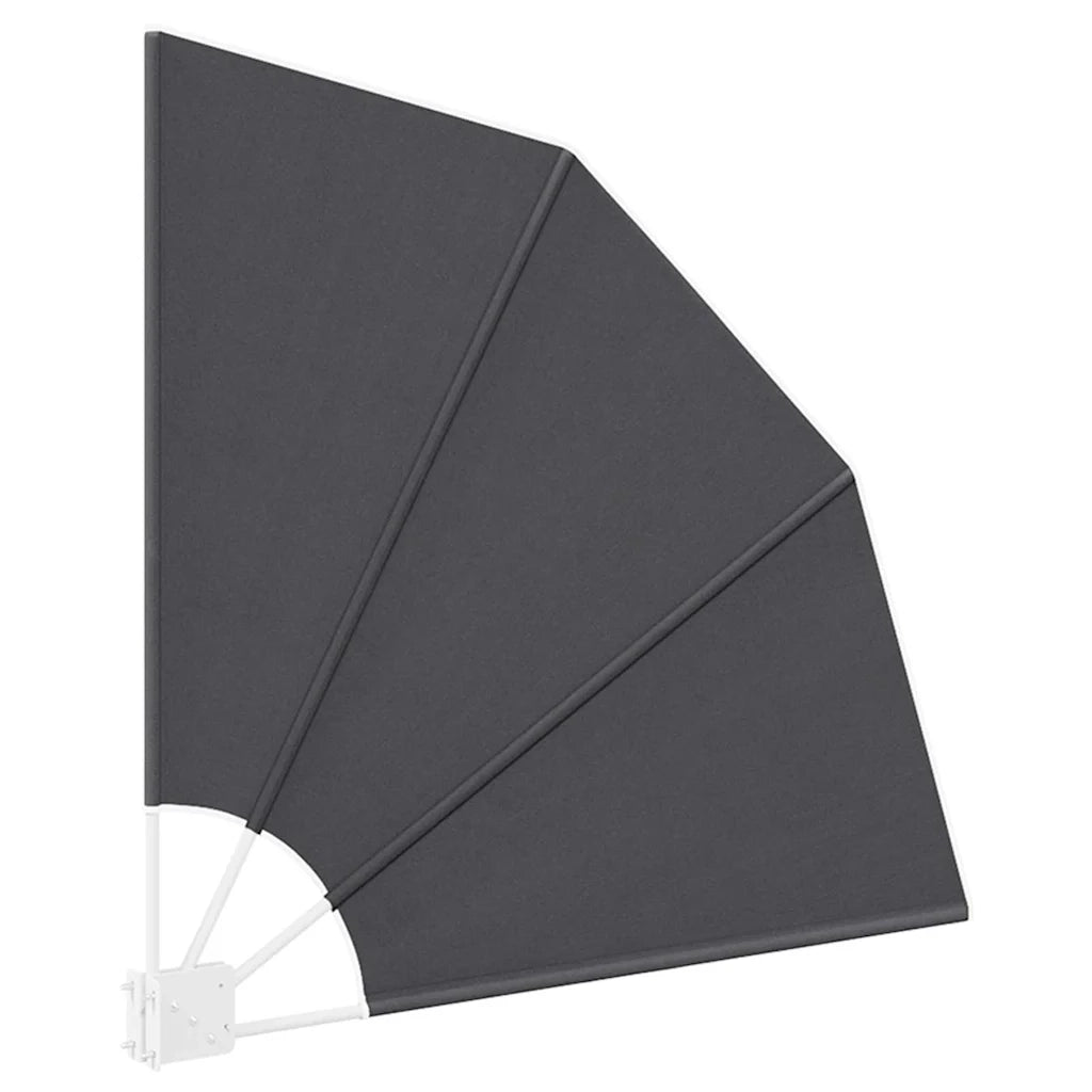 vidaXL Schermo di Privacy per Balcone Nero 115 x 115 cm Tessuto