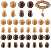 Collezione di Kralen 10 Set/20 Pezzi - Kralen per Orecchini - Kralen per Anelli - Kralen Ronde - 3 Fori - 12 mm di Diametro - Kralen Decorativi
