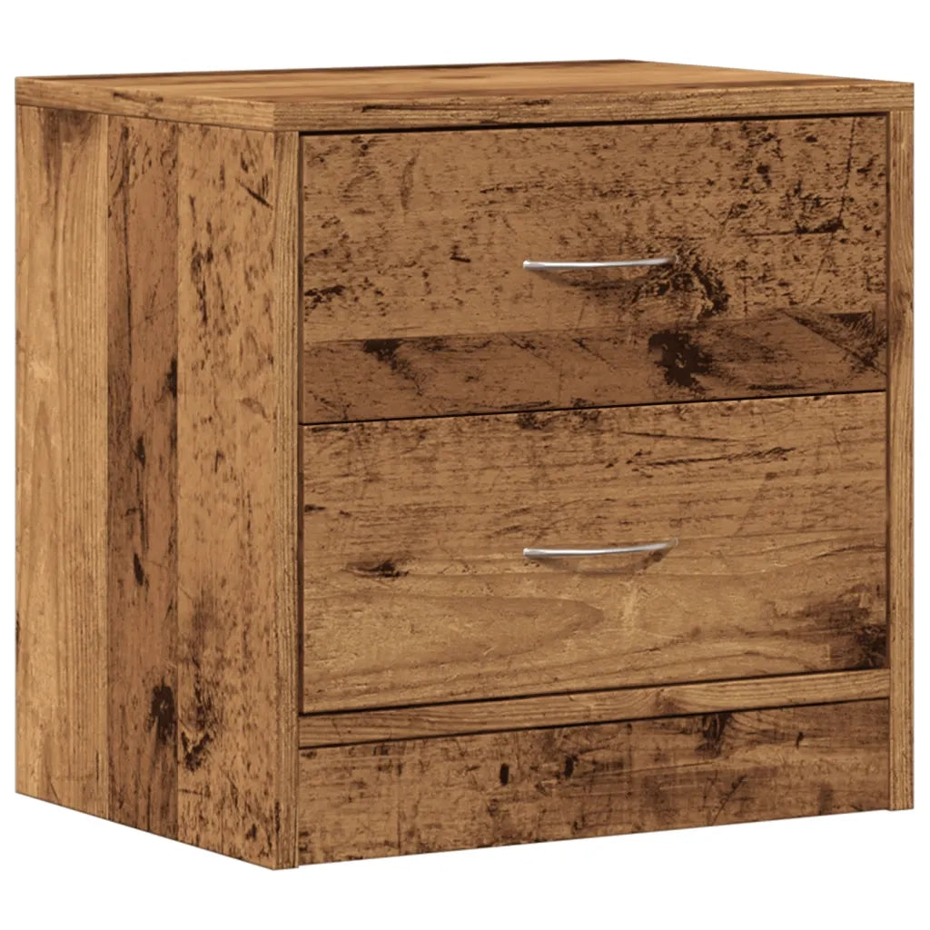 Comodino Legno Vecchio 40x30x40 cm in Truciolato 855924