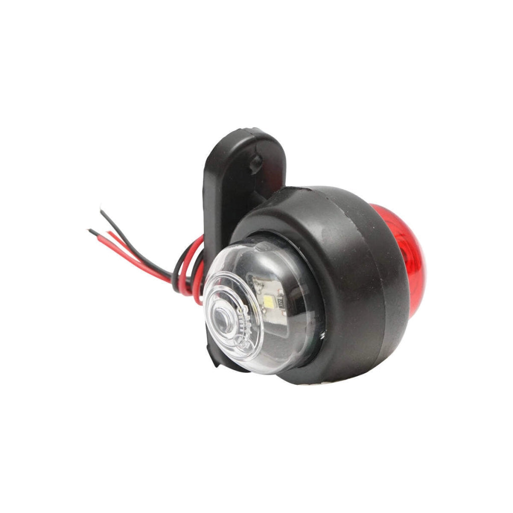 Lampada laterale  con LED, 12-24V, rosso-bianco, Breckner Germany, modello FR0100