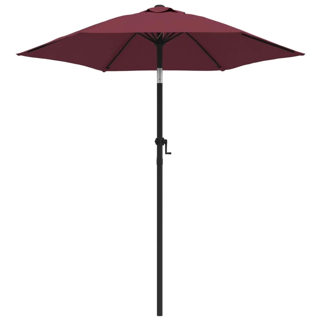 Ombrellone 200 x 211 cm alluminio bordeaux 02_0008148