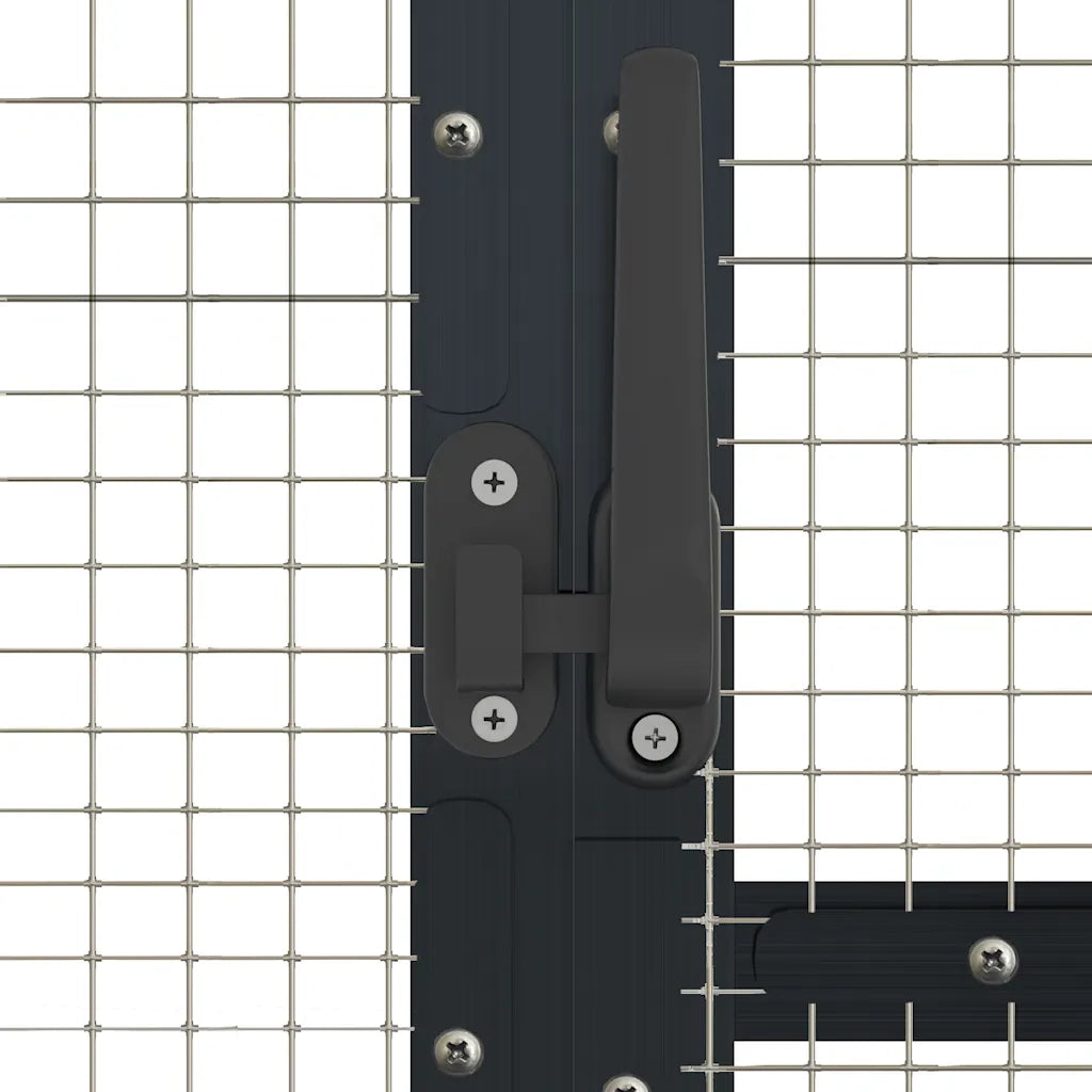 vidaXL Voliera Antracite 1,79x3x1,85 m in Alluminio