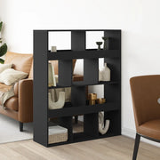 Divisorio Stanza | Paravento | Divisorio Ambienti Nero 100x33x125,5 cm in Truciolato