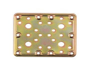 PIASTRA DI GIUNZIONE PESANTE DRITTA LARGHEZZA MM.100 ART.776- - mm.160x100 - spessore mm.2,2 - 5 pezzi ALDEGHI