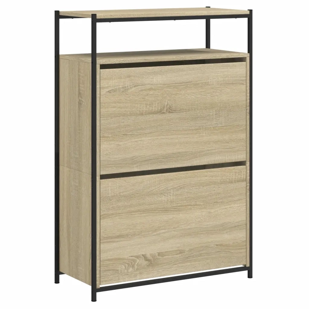 Scarpiera Rovere Sonoma 75x34x112 cm in Legno Multistrato 840035