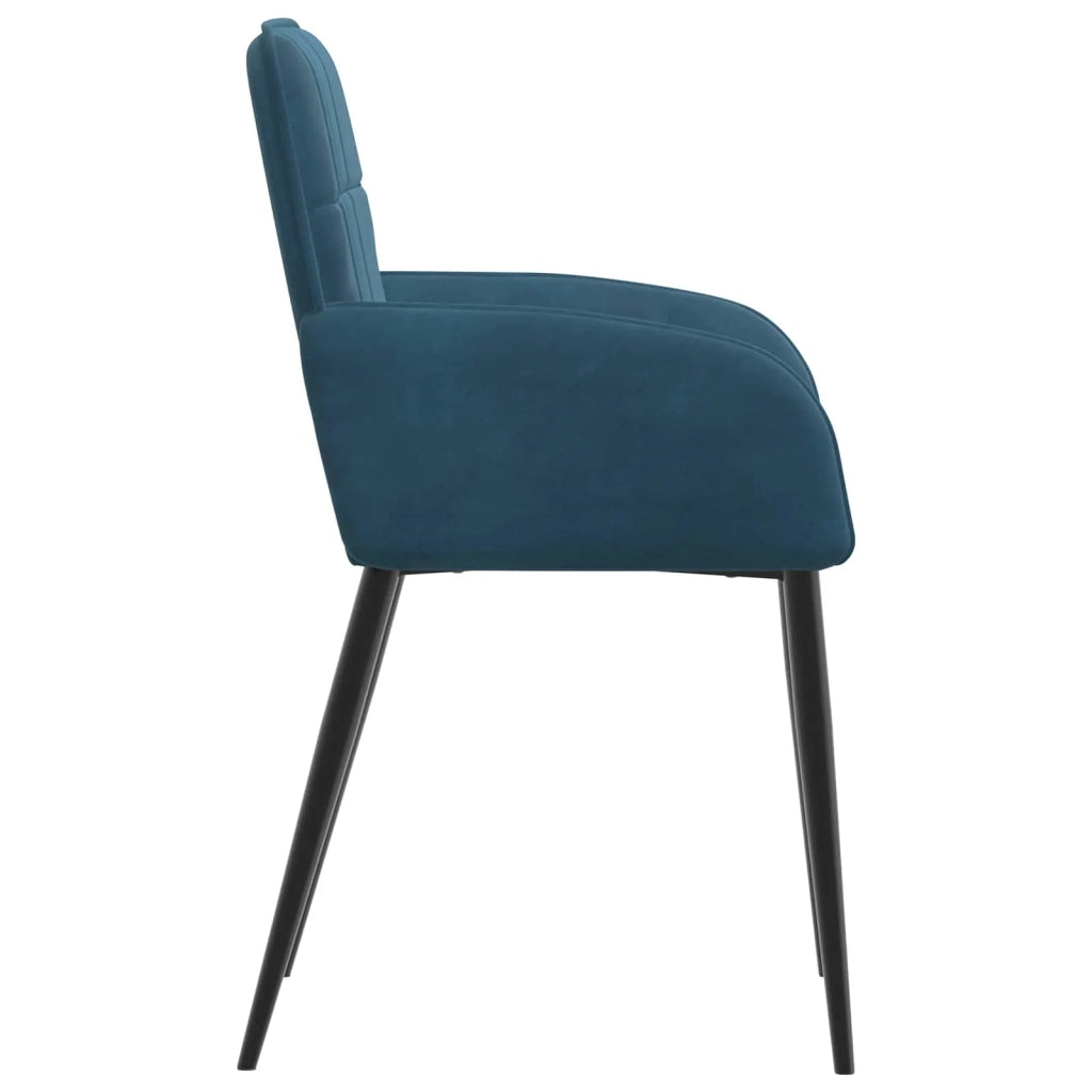Sedie da pranzo 2 pcs Velluto (V) Blu 56,5 x 50 x 86 cm 42034278