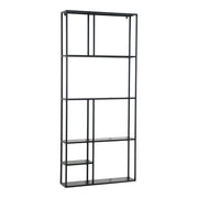 Mensola da parete in acciaio 180 x 80 x 18 cm nero 03_0007035