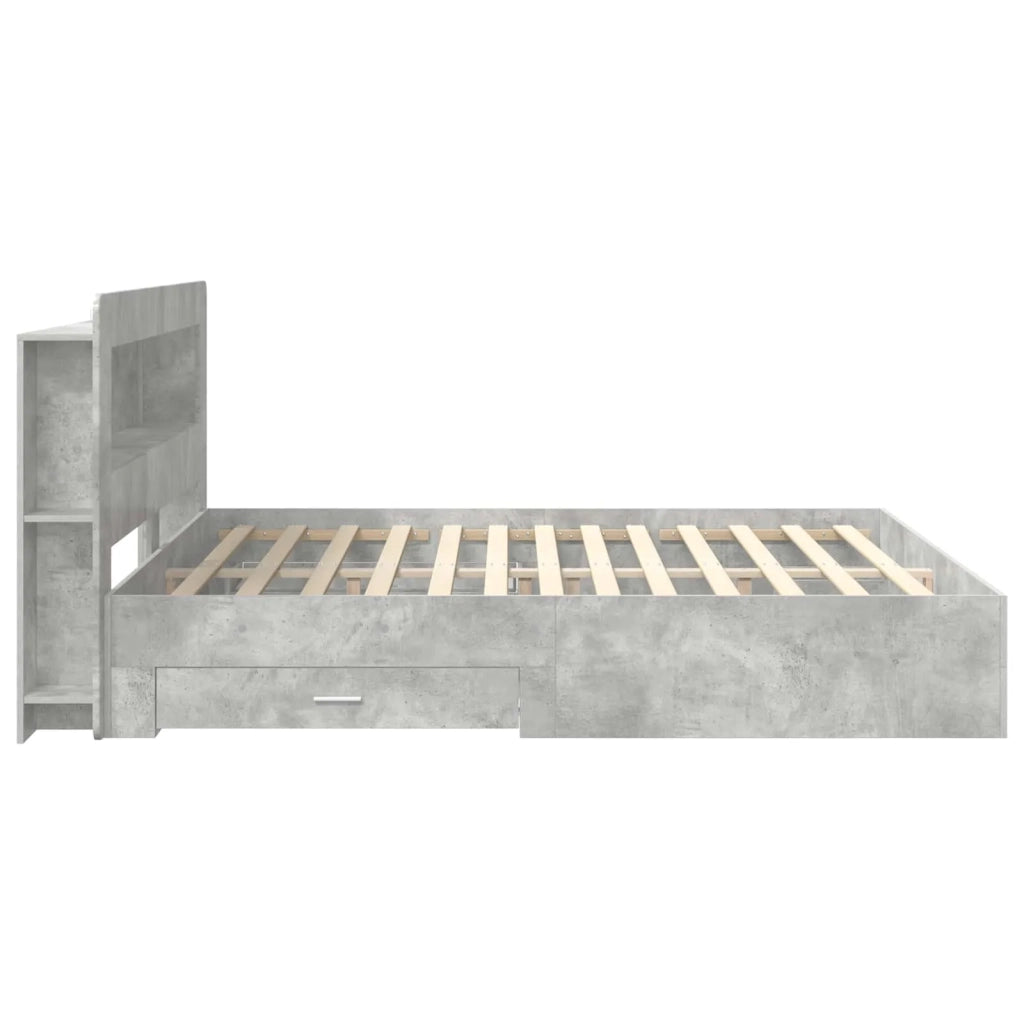 Telaio del letto con storage Grigio Cemento 200 x 200 cm