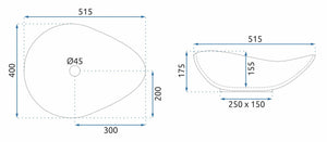 Lavabo Da Appoggio Rea Dora Stone