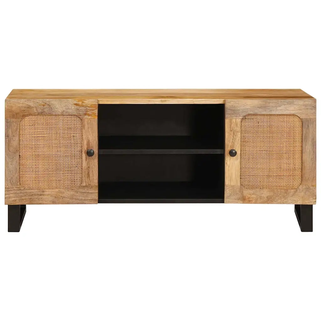 Mobile TV Marrone 105 x 33 x 46 cm Legno di mango massello