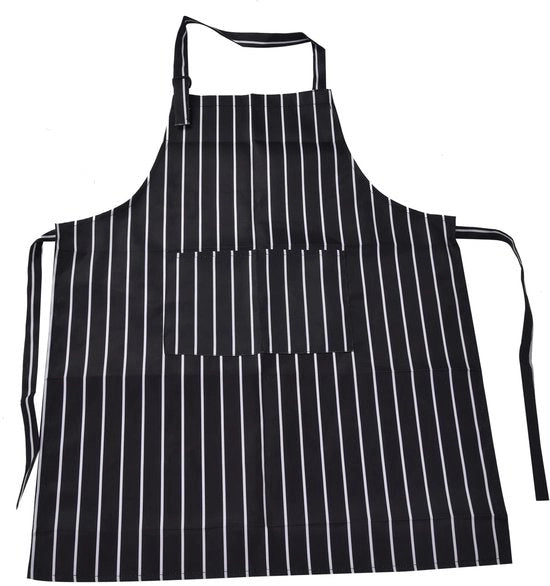Grembiule da Cucina Adattabile - Impermeabile - Resistente alle Macchie - Poliestere - Unisex - 78 x 58 cm - Doppie Tasche