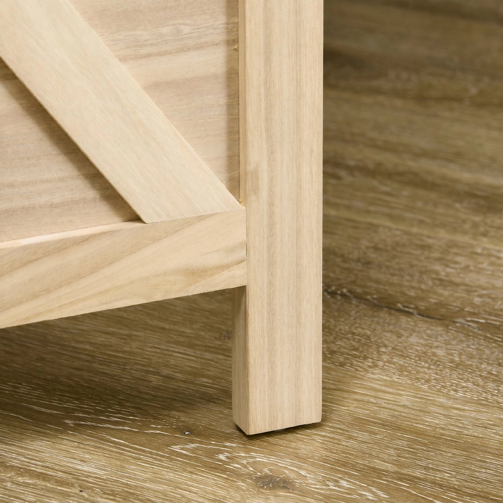 Paravento separatore 3 pannelli ¨C Xylo ¨C legno naturale traforato 114x144,5 cm