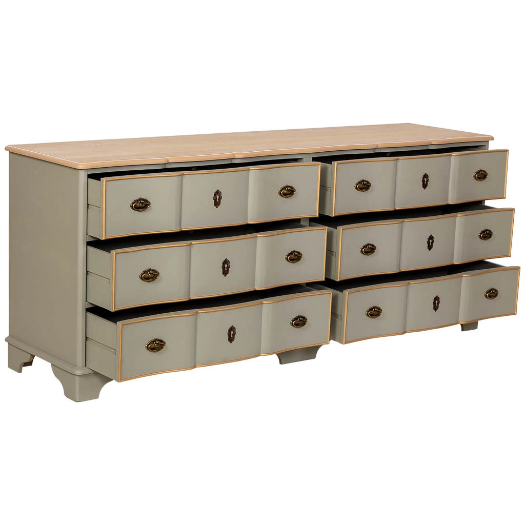 Credenza in legno 193x50x80h cm verde