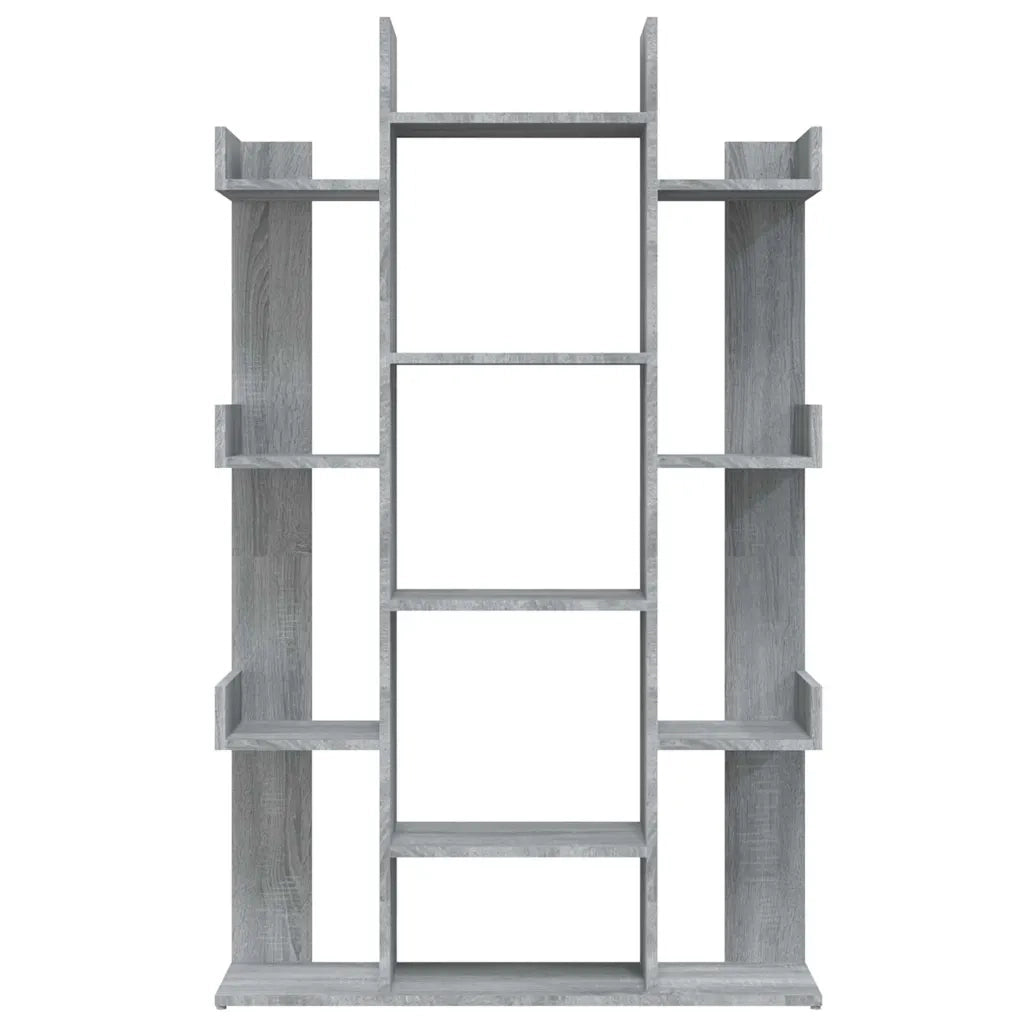 Libreria Grigio Sonoma 86x25,5x140 cm in Legno Multistrato 816003